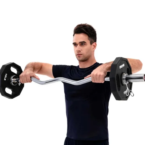 EVOLPOW 4FT Olympic Ez Curl Barbell